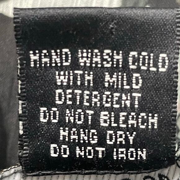 Wet Seal Vintage Black Floral Strapless Tube Mini Dress/ Long Tube Top SZ S Y2K - Picture 5 of 10